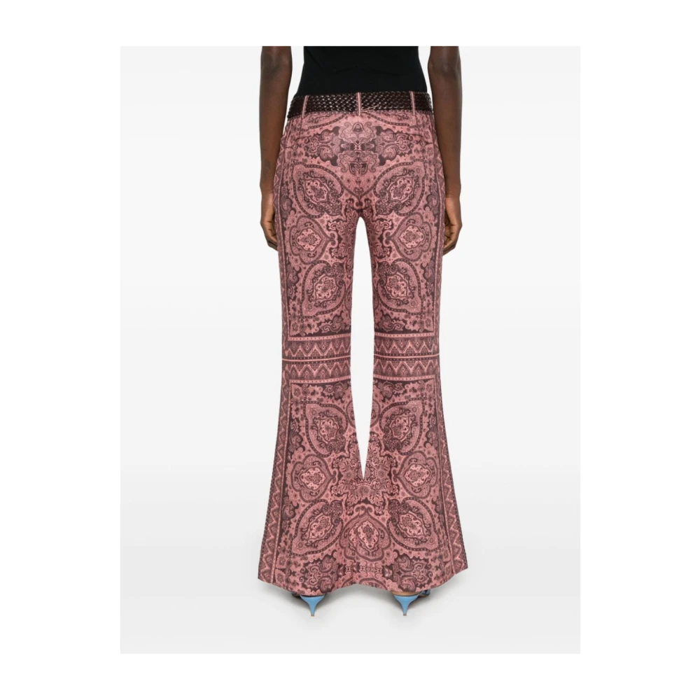 Zimmermann Flared Broek Ottie Stijl Pink Dames