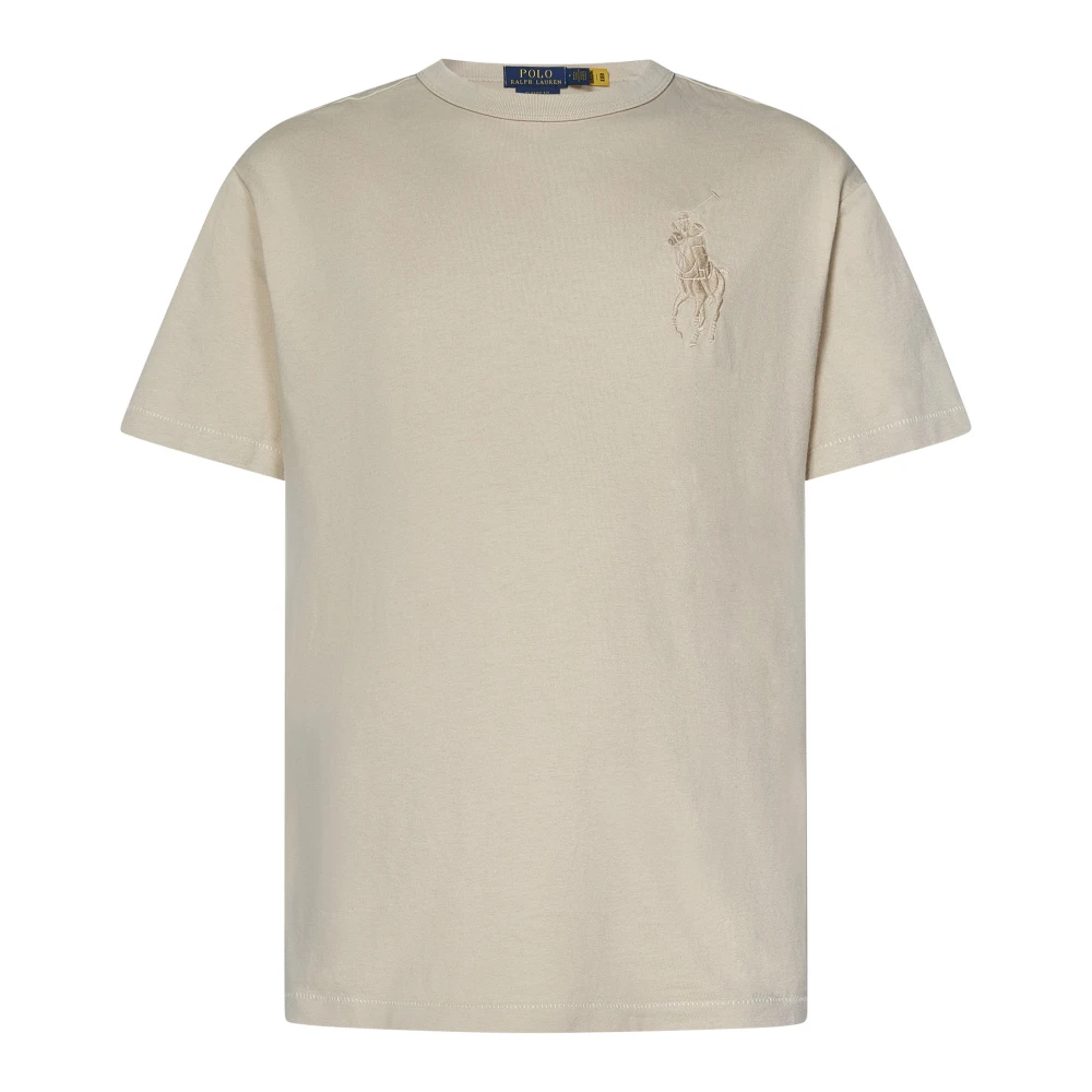 Polo Ralph Lauren Grijze T-shirts en Polos met Big Pony Borduursel Gray Heren