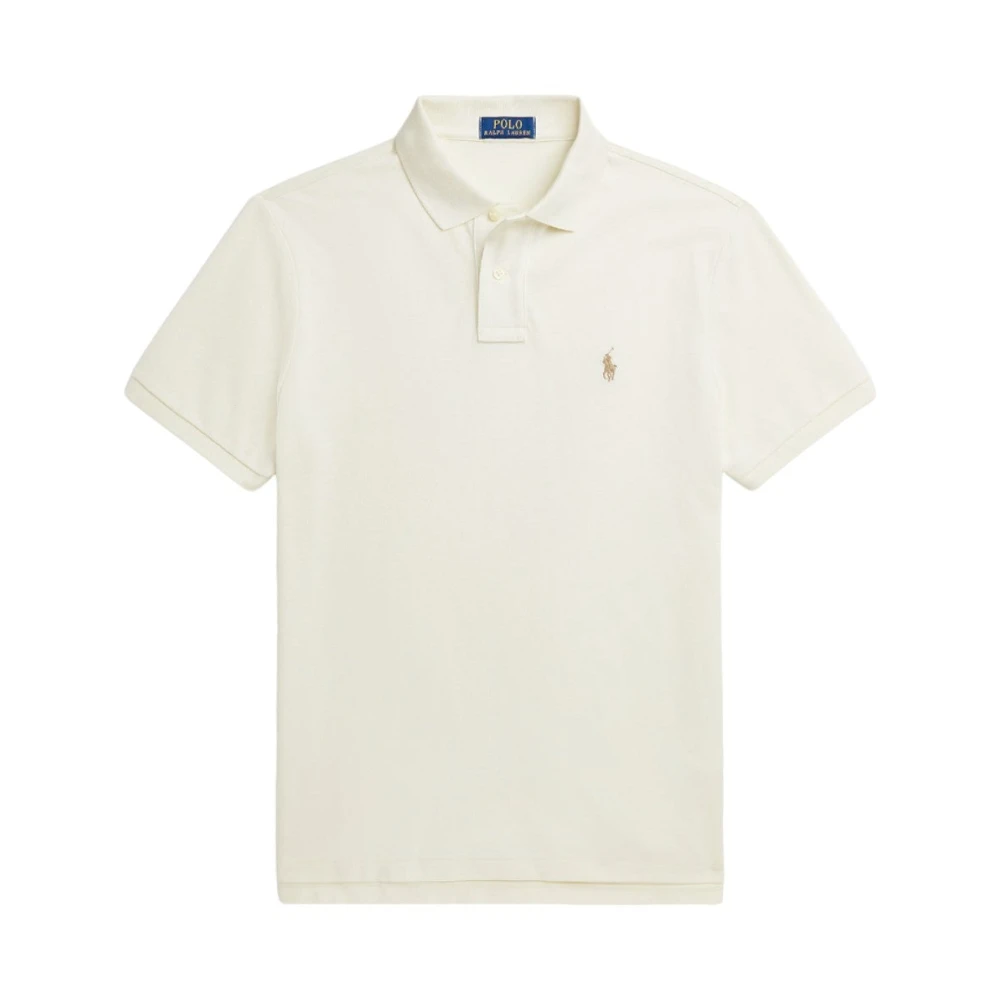 Ralph Lauren Mesh Polo Shirt White Heren