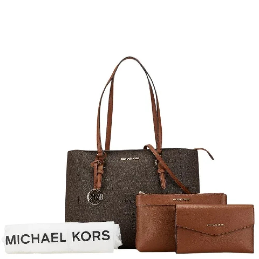 Michael Kors Pre-owned Canvas totes Brown Dames