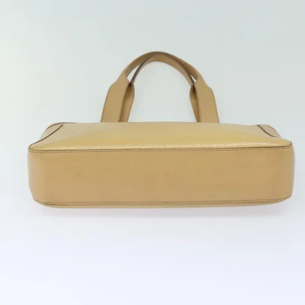 Gucci Vintage Pre-owned Leather handbags Beige Dames