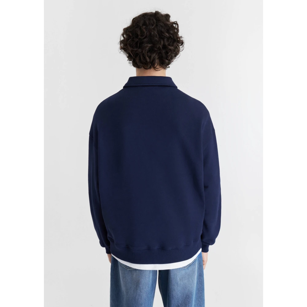 Axel Arigato Remi Half-Zip Sweater Blue Heren