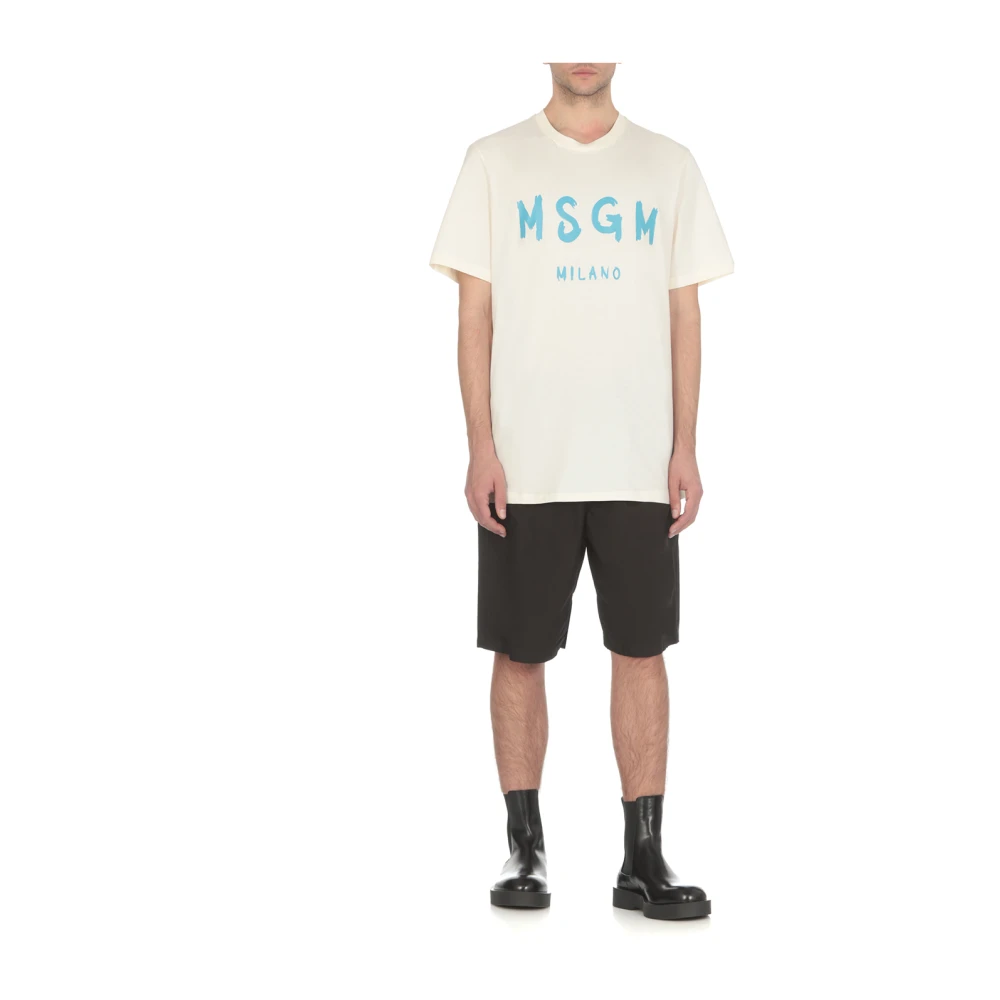Msgm T-Shirts Beige Heren