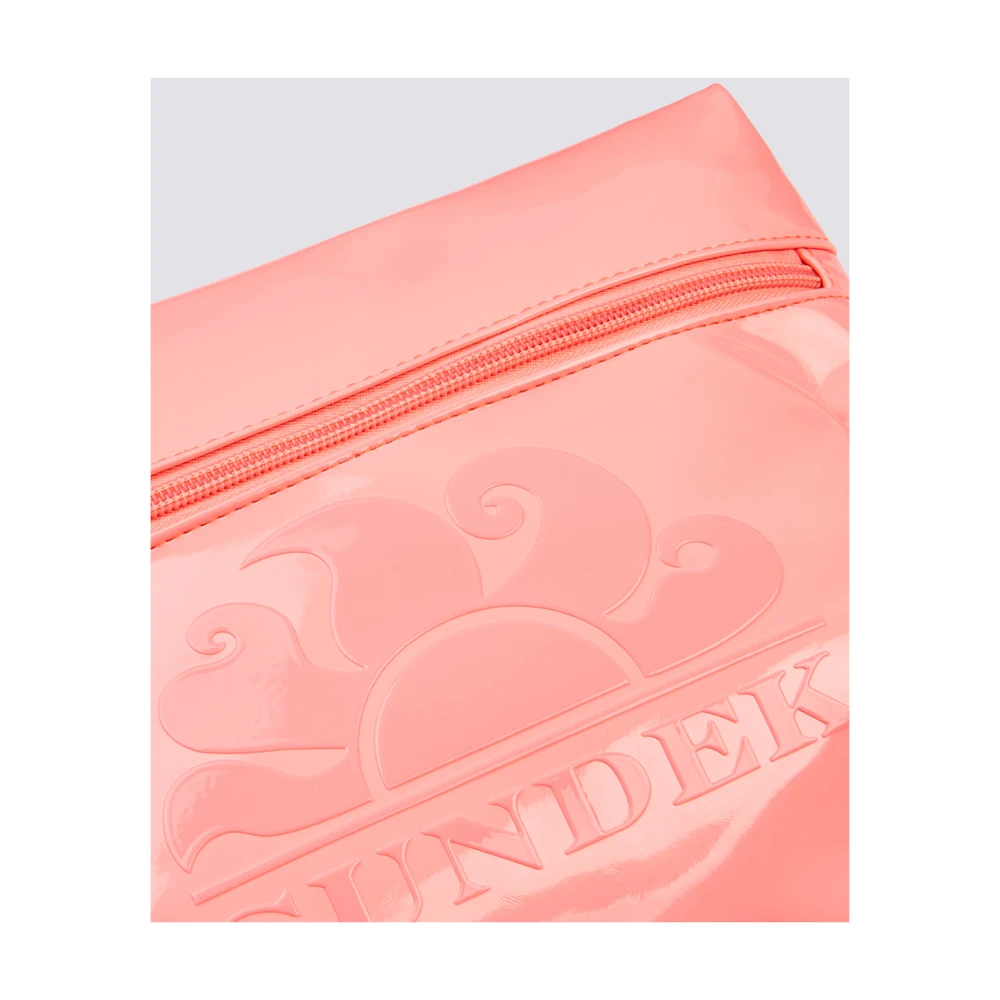 Sundek Logo Clutch Tas Pink Dames