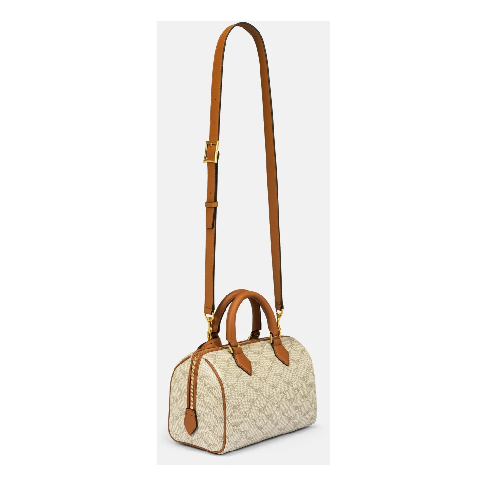 MCM Ella Boston-tas in Lauretos Beige Dames