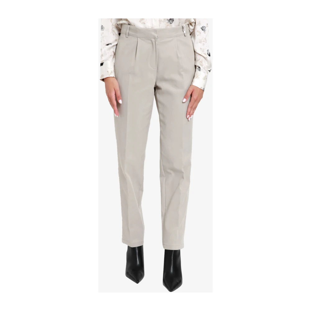 Kaos Dove Grey Viscose Enkellange Broek Gray Dames
