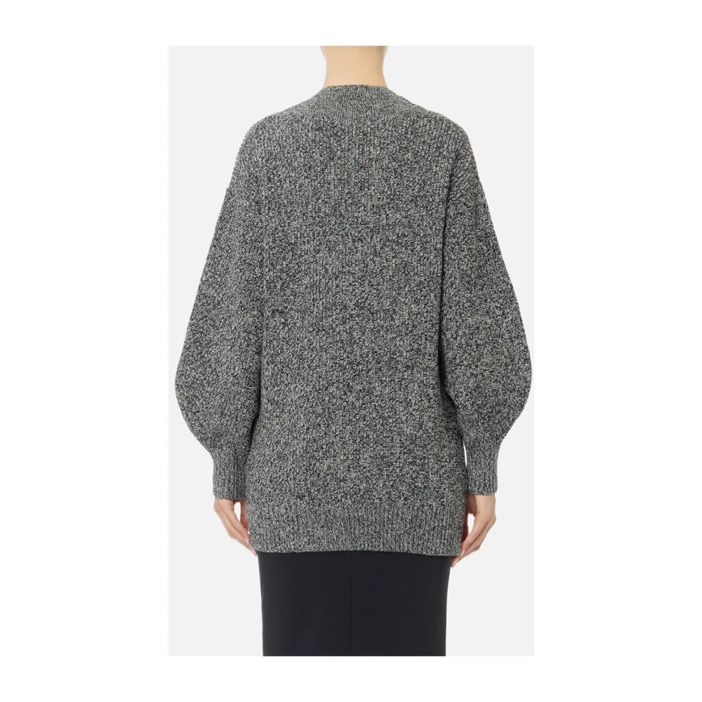 Elisabetta Franchi Zwart Cardigan Set voor Vrouwen Gray Dames