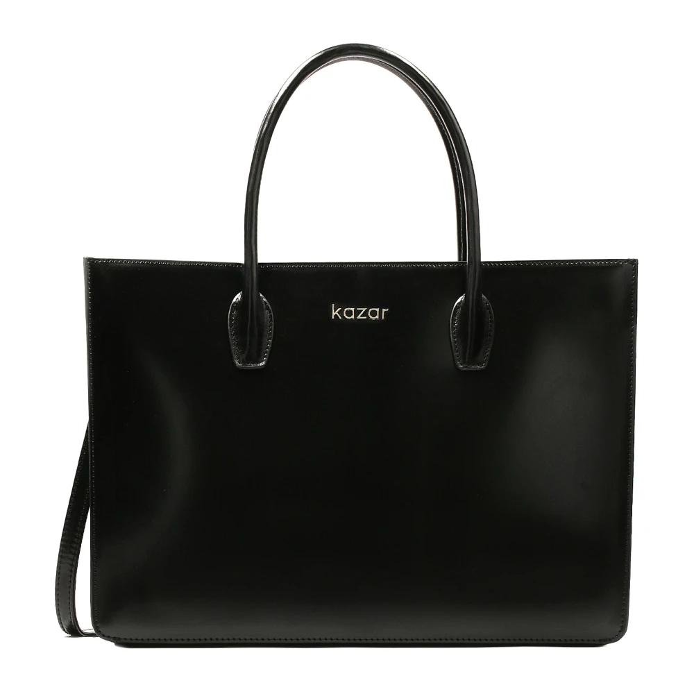 Kazar Grote elegante minimalistische stijl handtas Black Dames