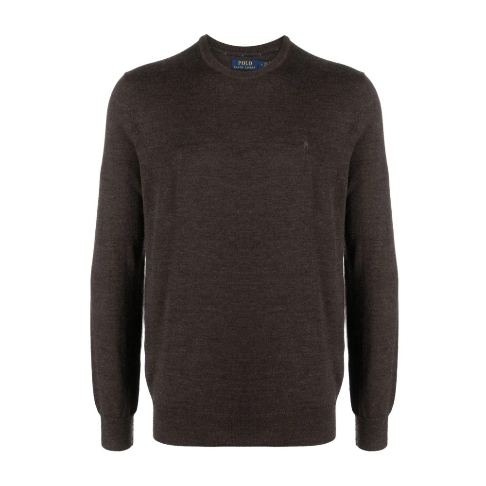 Ralph Lauren Bruine Heather Pullover Trui Brown Heren