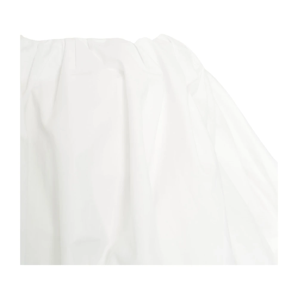 Birgitte Herskind Witte Off-Shoulder Ballon Top White Dames