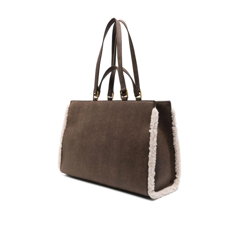 Liu Jo Bruine Eco Leren Schoudertas Brown Dames