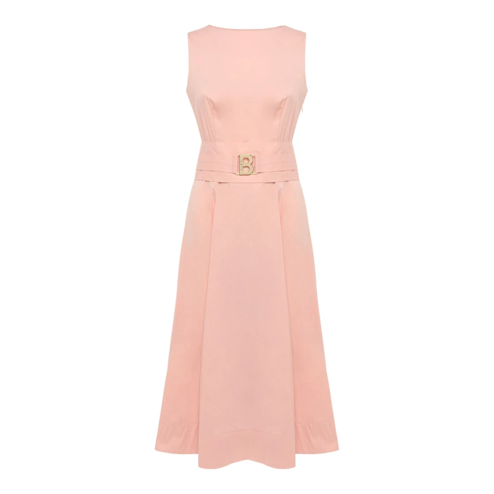 Blugirl Elegante Midi Jurk Pink Dames