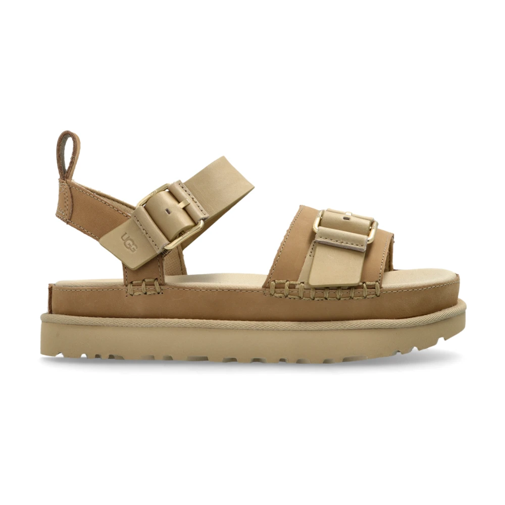 Ugg Women's Beige Flat Sandals, 7 Uk, Sandals W Goldenstar Villa