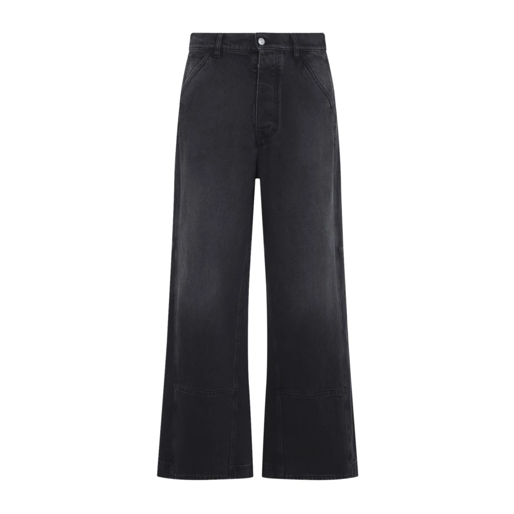 Marni Uomo Nero Jeans Oversize Con Tasche Carpenter - Immagine 3