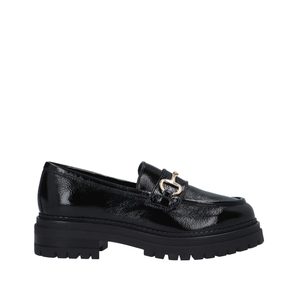 Nerogiardini Zwarte Platform Loafers Black Dames