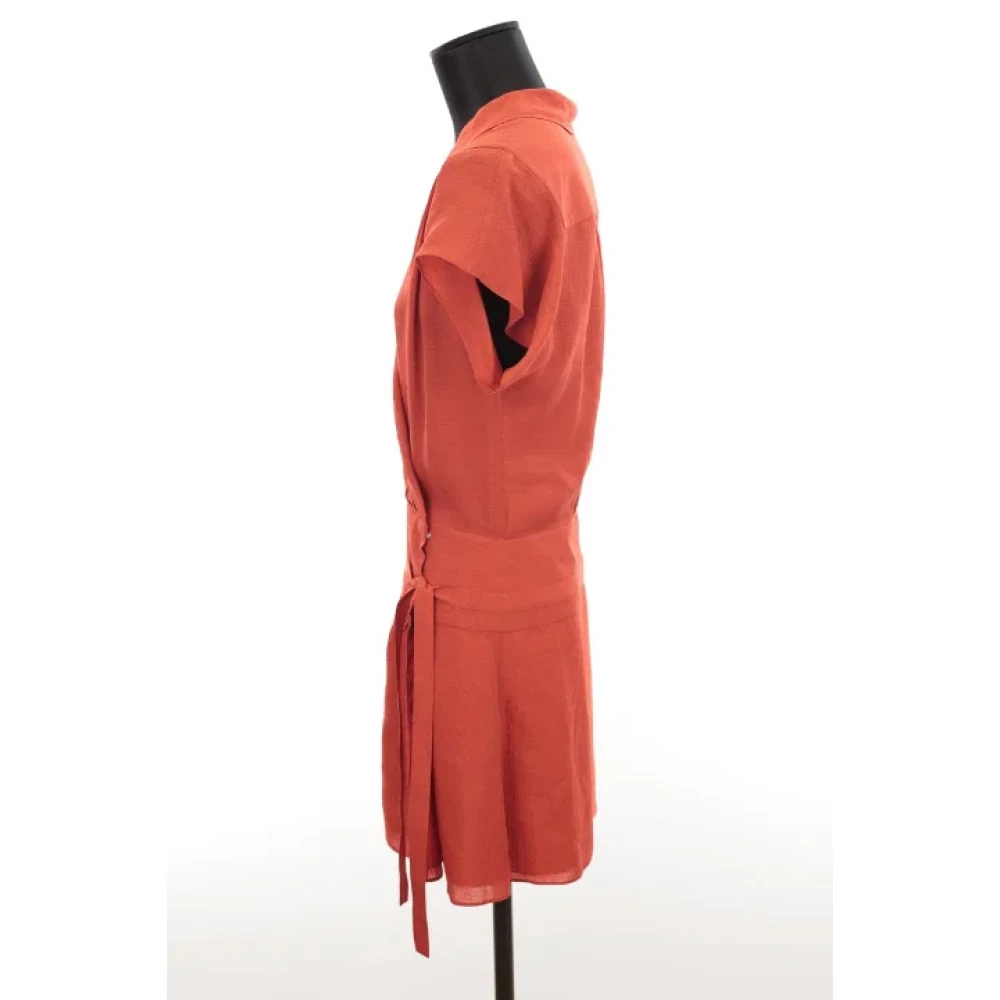 Balenciaga Vintage Pre-owned Silk dresses Orange Dames