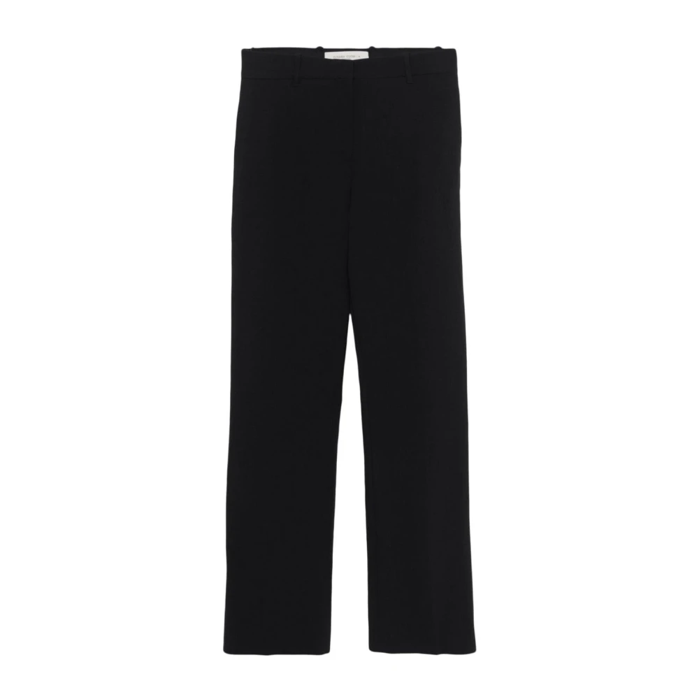 Golden Goose Relaxte Viscose Wollen Crêpe Broek Black Dames
