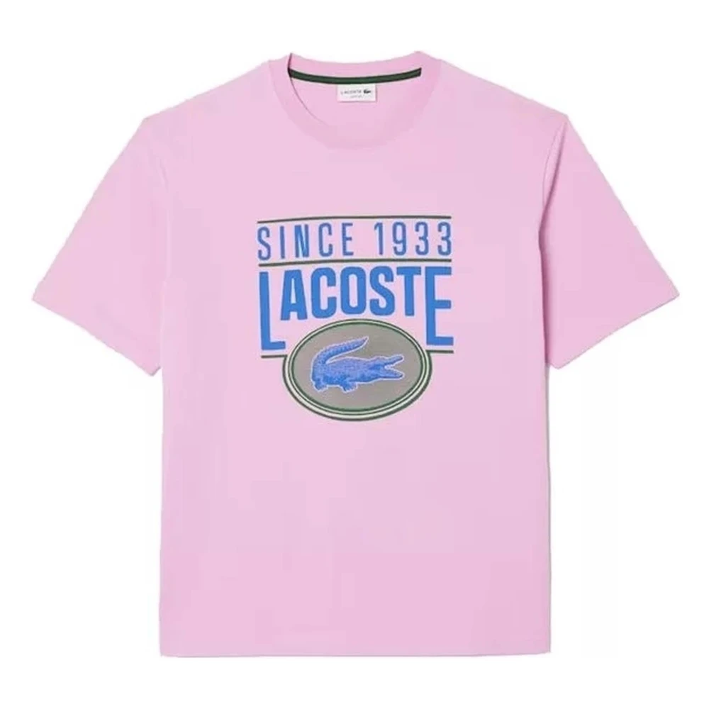 Lacoste Tee-Shirt T-shirt Pink Heren