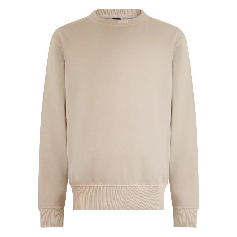 Boss , Sweatshirts, Male, Beige, Xl, We Dye Sweatshirt