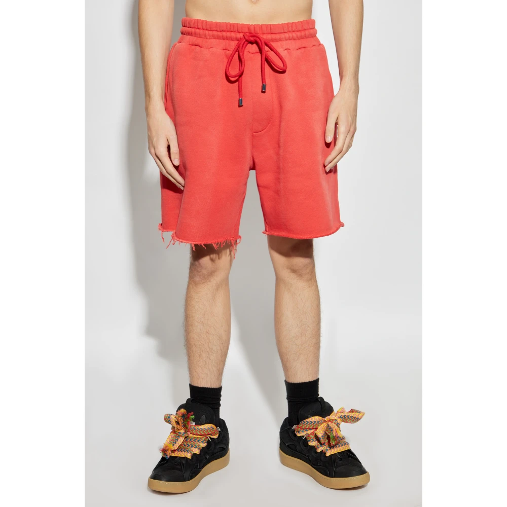 Amiri Logo Shorts Red Heren