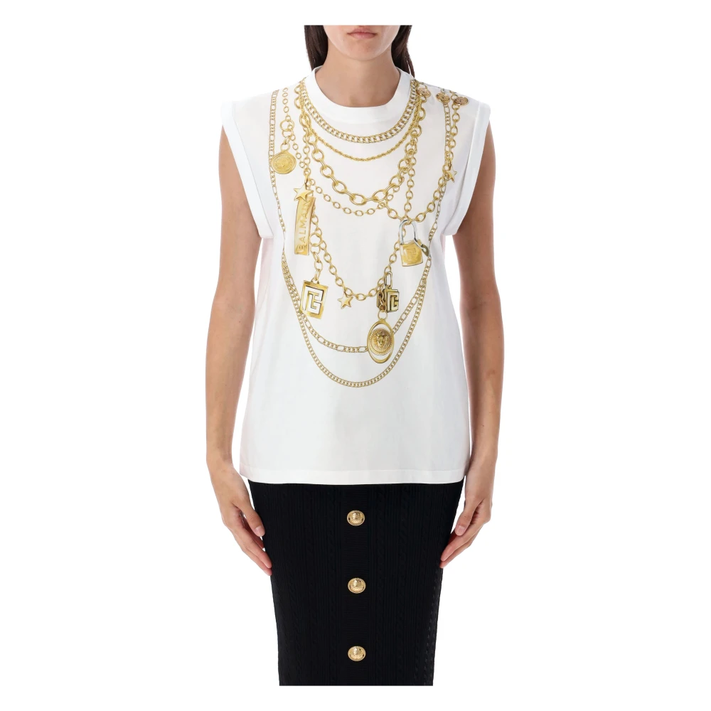 Tops > Sleeveless Tops - - Balmain - Modalova