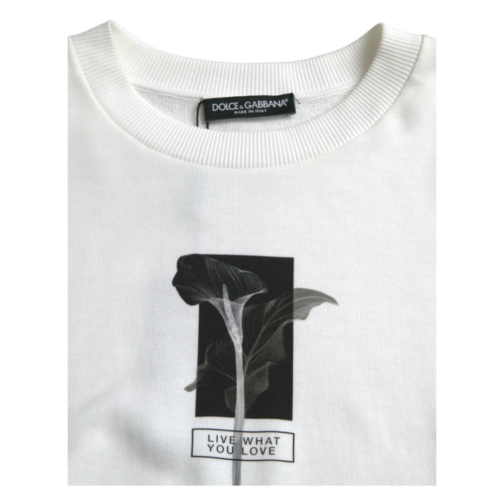 Dolce & Gabbana Luxe Zwart & Wit Sweater White Dames