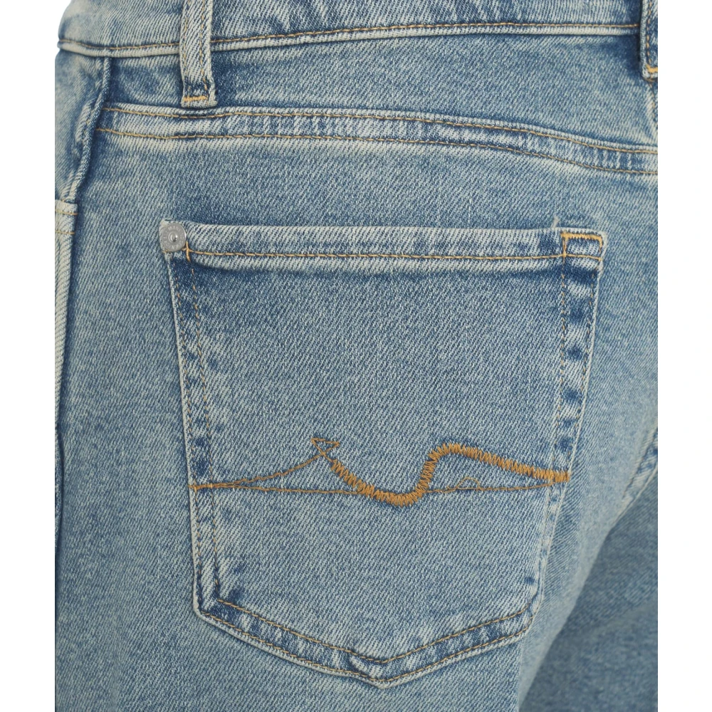 7 For All Mankind Wijde Jeans Denim Blue Dames