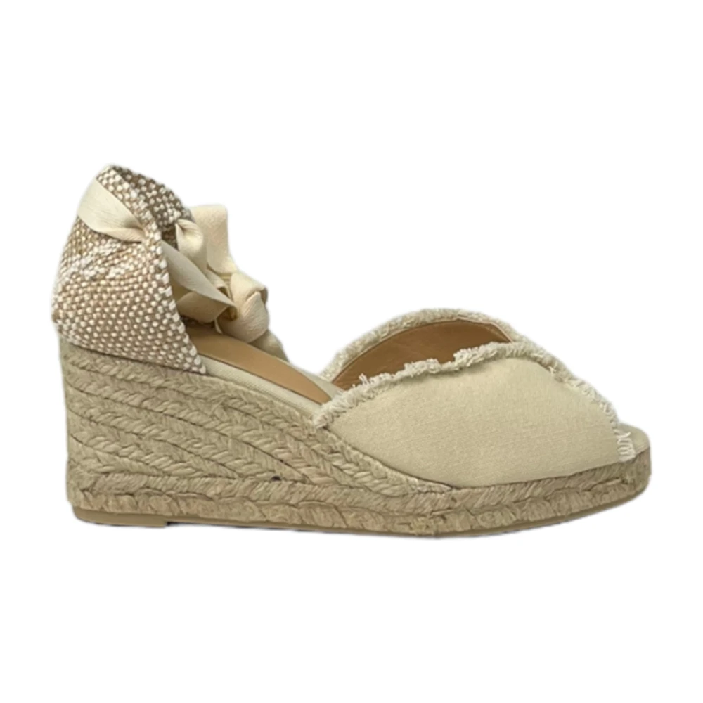Castañer Women's Beige Wedges, 7 Uk, Brianda Wedge Heels