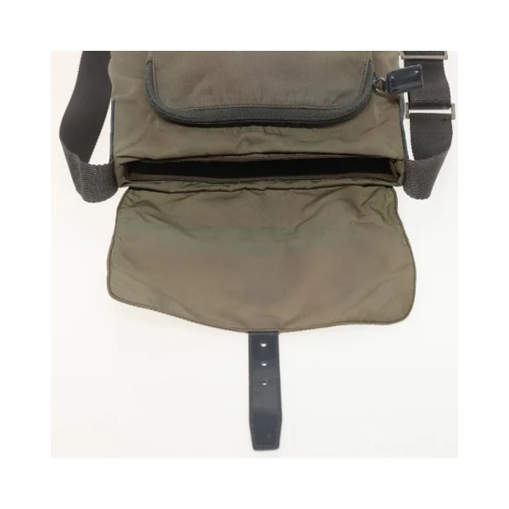 Prada Vintage Pre-owned Nylon prada-bags Beige Dames