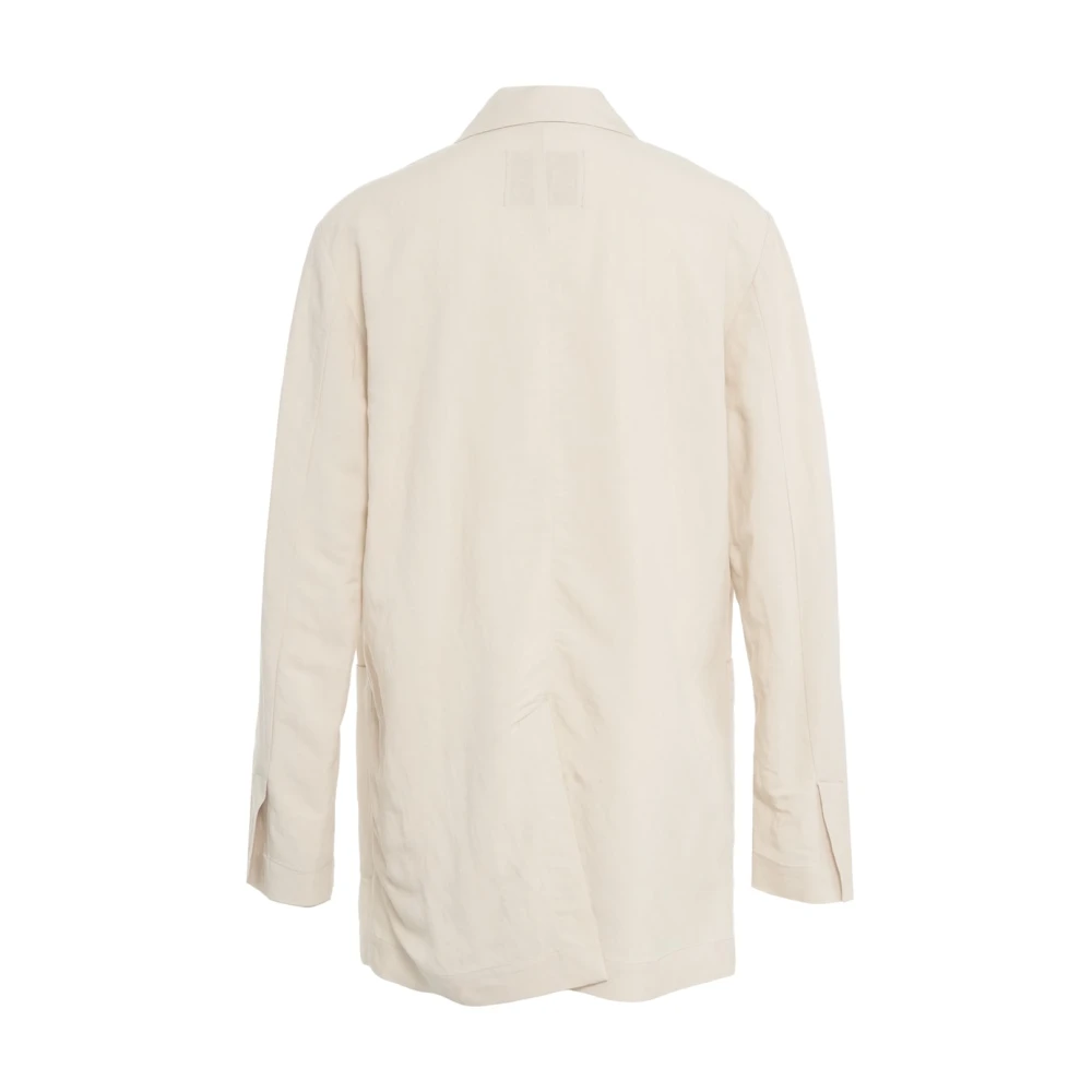 8pm Witte Blazer 'Costes' Stijlvol Chic Beige Dames