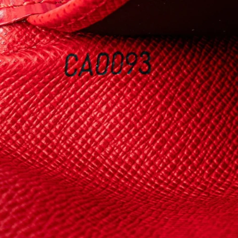 Louis Vuitton Vintage Pre-owned Leather wallets Red Dames