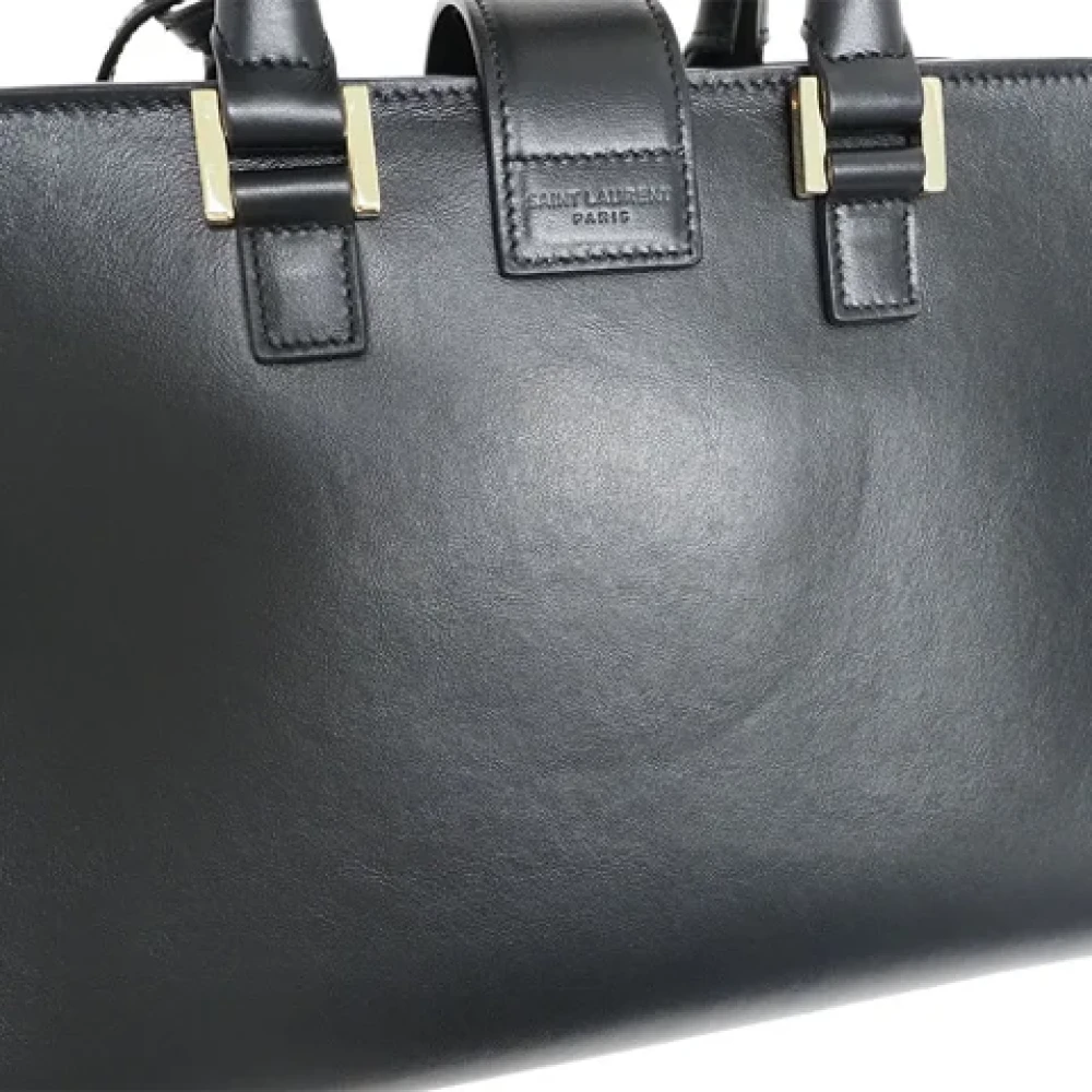 Yves Saint Laurent Vintage Pre-owned Leather handbags Black Dames