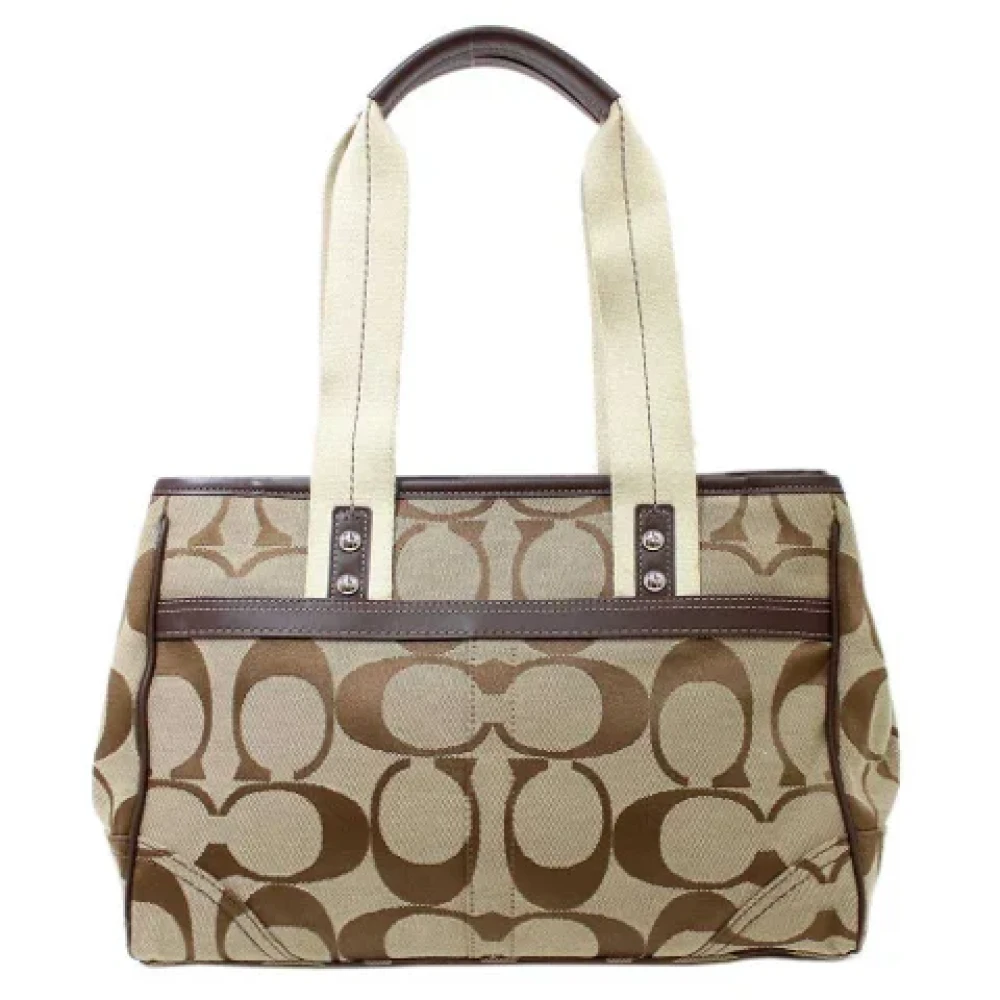 Coach Pre-owned Canvas totes Brown Dames