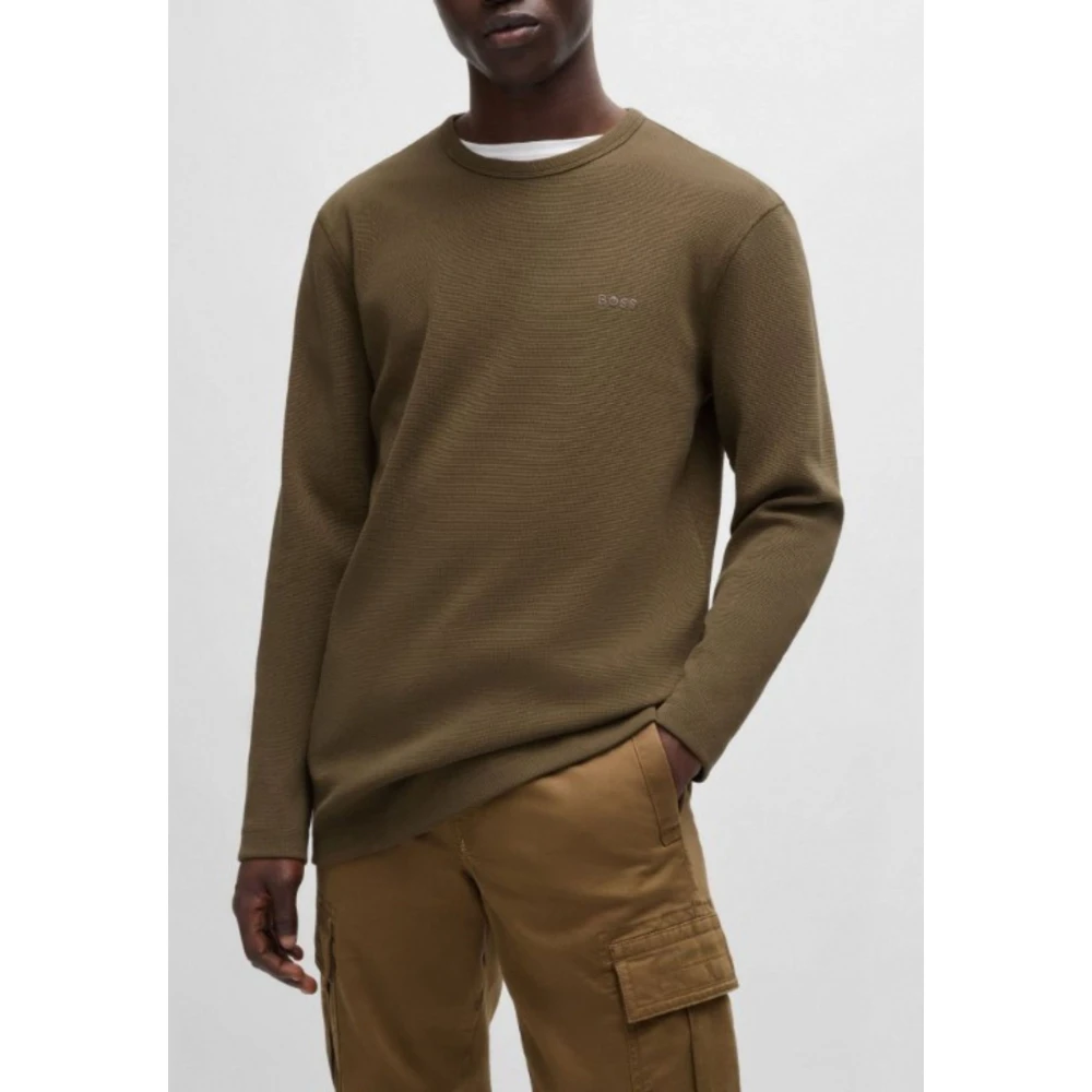 Hugo Boss Heren Storm Trui Brown Heren
