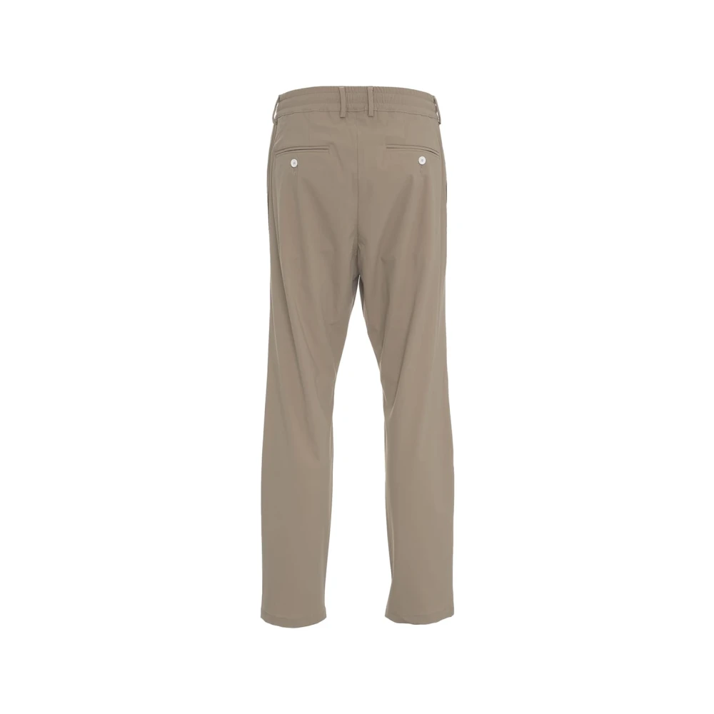 Cruna Bruine Tapered Fit Broek Mitte Stijl Brown Heren