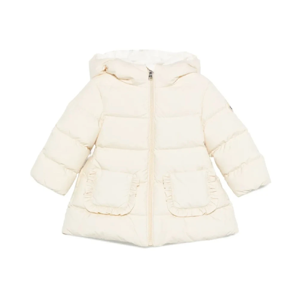 Moncler Unisex Kids White Winter Jackets, 18 M, Down Jackets Kids