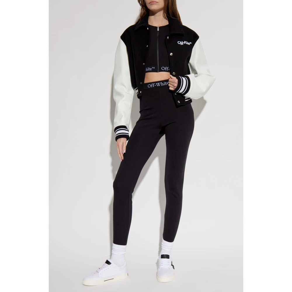 Off White Logo top Black Dames