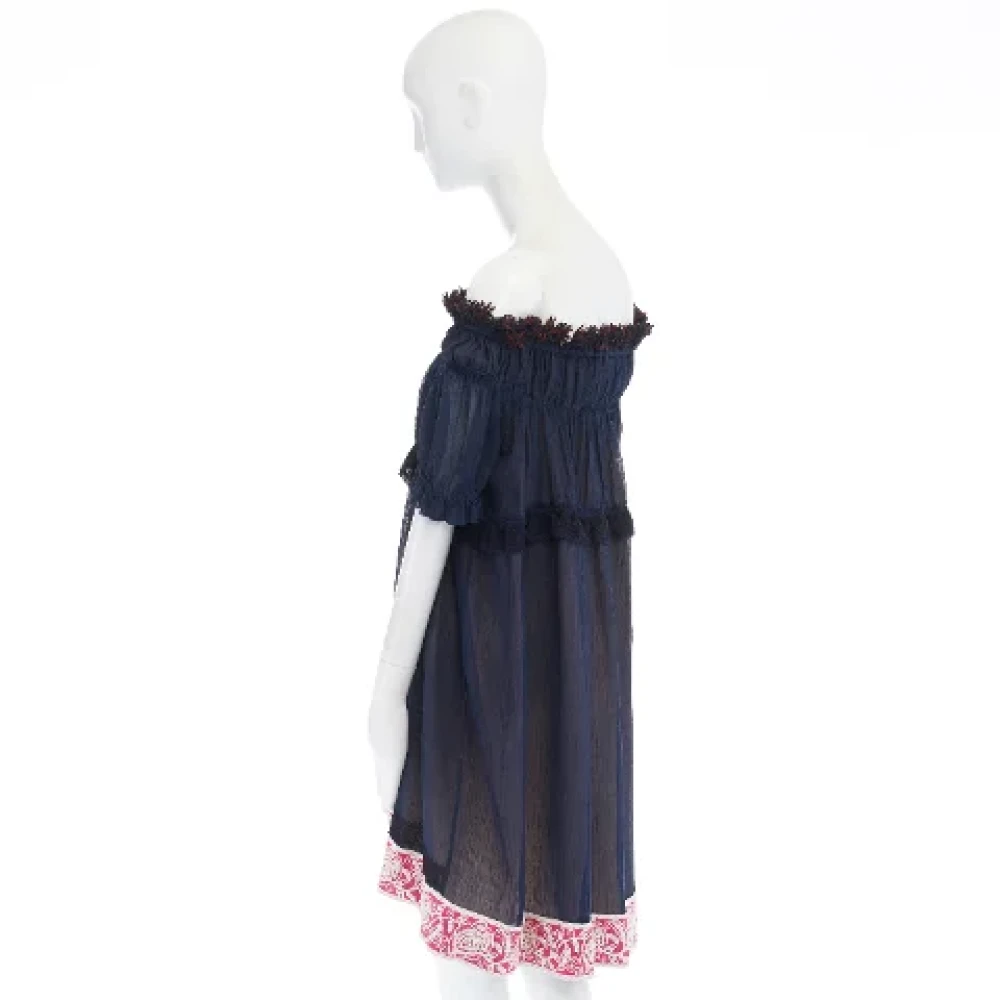 Chloé Pre-owned Cotton dresses Blue Dames