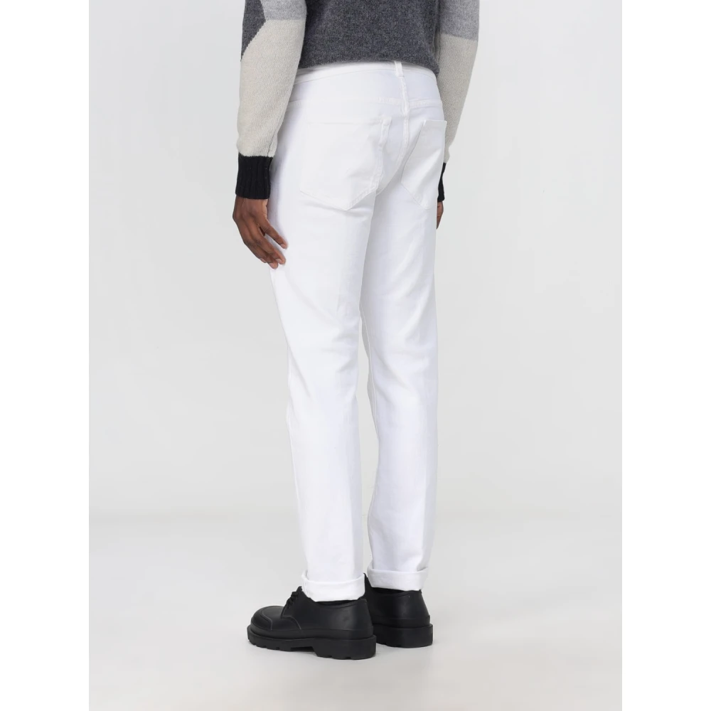 Dondup Bianco Jeans Stijlvol en Trendy White Heren