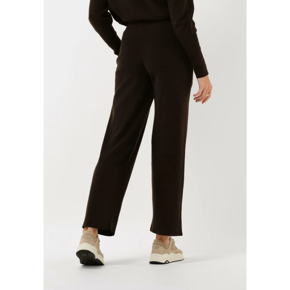 Knit-ted Wijde Pijp Bruine Broek Noor Brown Dames