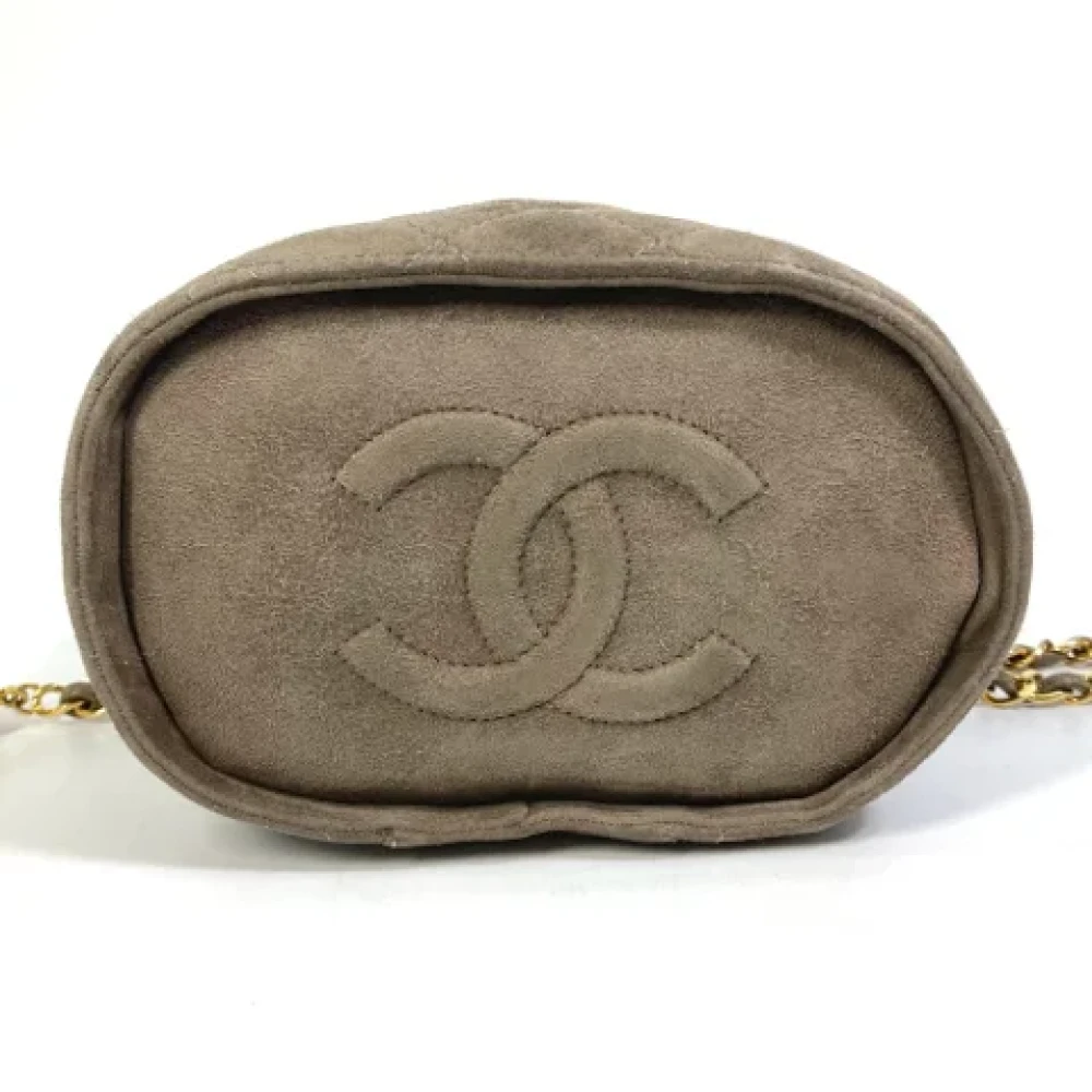 Chanel Vintage Pre-owned Suede chanel-bags Brown Dames