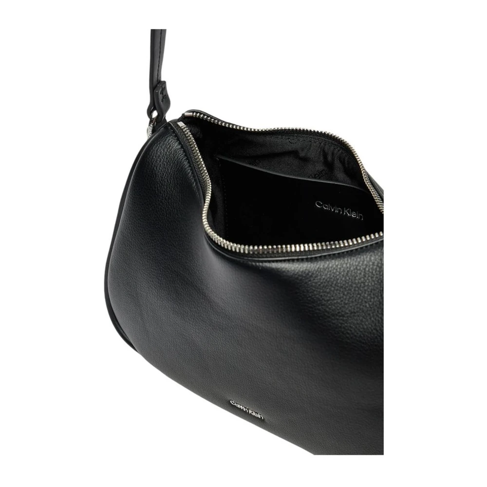 Calvin Klein Moderne Polyurethaan Handtas Dames Collectie Black Dames