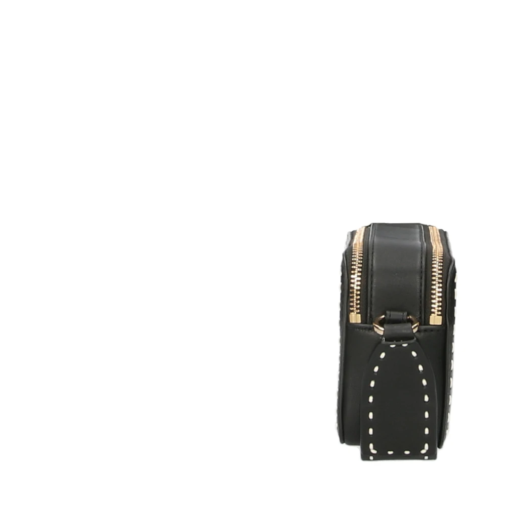 Michael Kors Zwarte leren schoudertas Black Dames