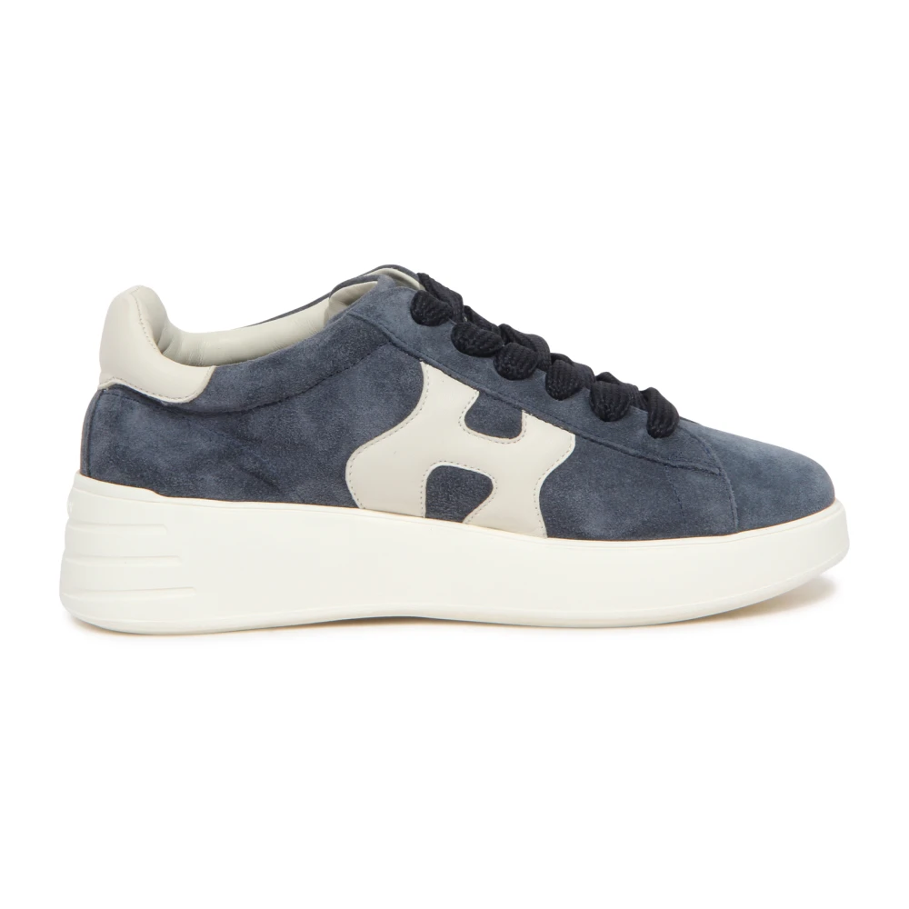 Hogan Women's Blue Suede Shoes With Memory Foam Technology