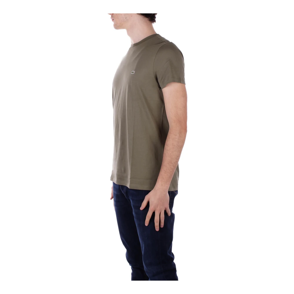 Lacoste Militaire Stijl T-shirts en Polo's Green Heren