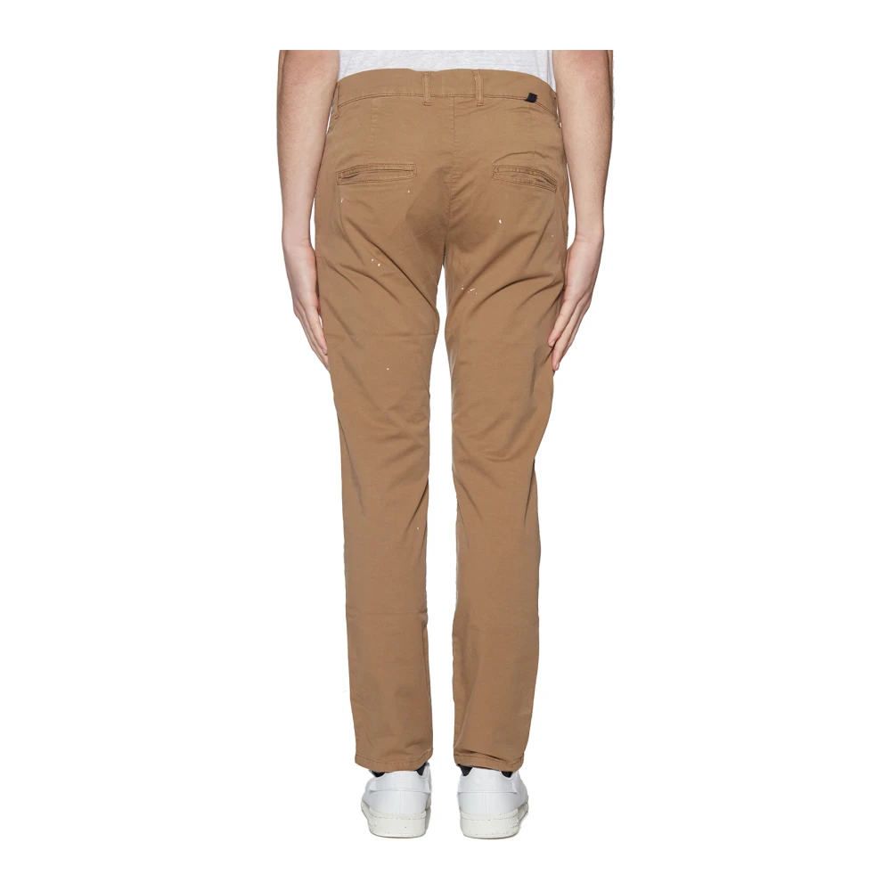 Daniele Alessandrini Katoenen Chino Broek Brown Heren