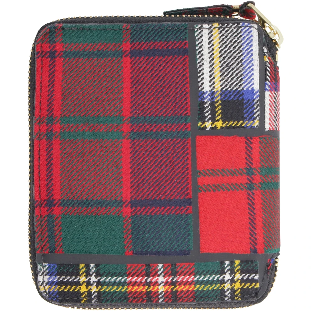 Comme des Garçons Tartan Zip Around Portemonnee Multicolor Heren