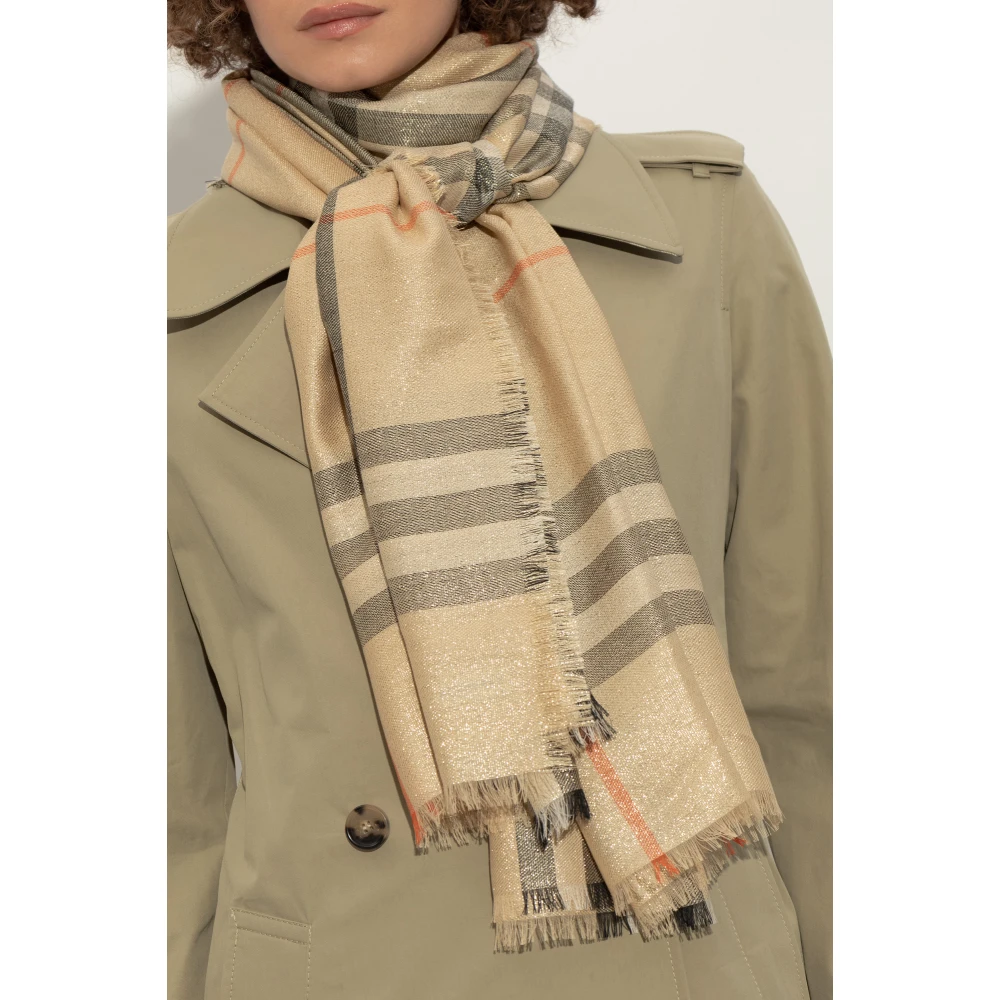 Burberry Wollen sjaal Beige Unisex
