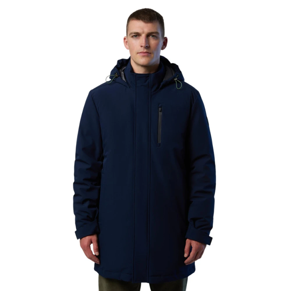 North Sails Parka Met Capuchon Blue Heren