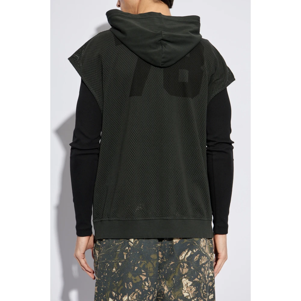 Diesel Sweatshirt S-Boxt-Sl-Mesh Gray Heren